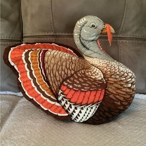 Festive Turkey Decor Pillow